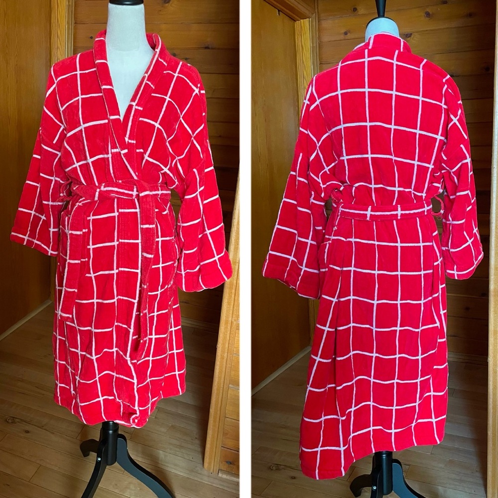 Vtg John Weitz Heavyweight Towel Bath Robe - Picture 1 of 5